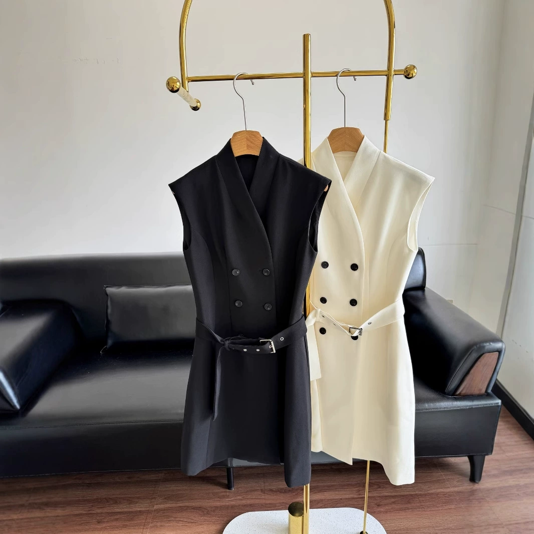 25ss ранняя весна новое женское платье-жилет 250629