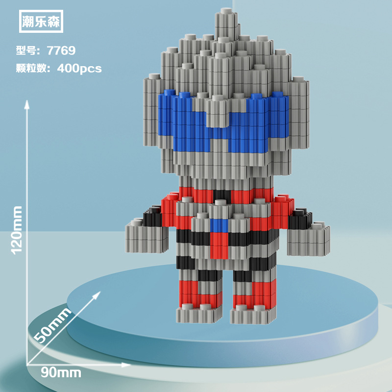 Noche puesto en el mercado de suministro al por mayor de partículas de diamante en miniatura bloques de construcción de juguete de montaje de partículas juguetes regalo educativo descompresión