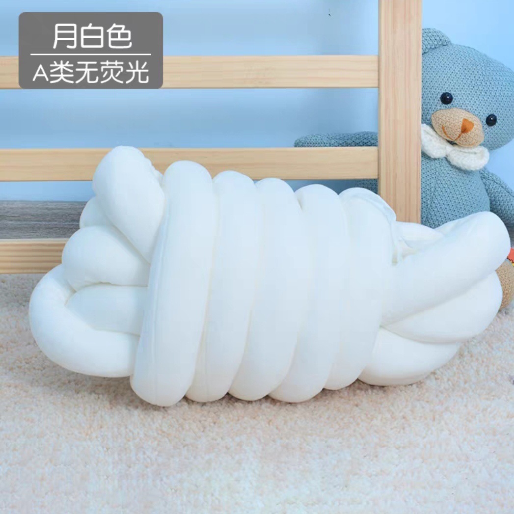 ♔ Baby Crib Rail Guard, Nursing Bed Soft Padding with Guardrail, Baby Anti-Collision Braided Thick Yarn Ins