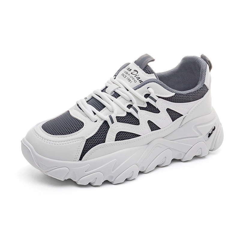 Zapatos estilo Dad para mujer, primavera y verano 2022, nuevos tenis versátiles con suela gruesa que aumentan la altura, estilo coreano, zapatos casuales de moda 7787