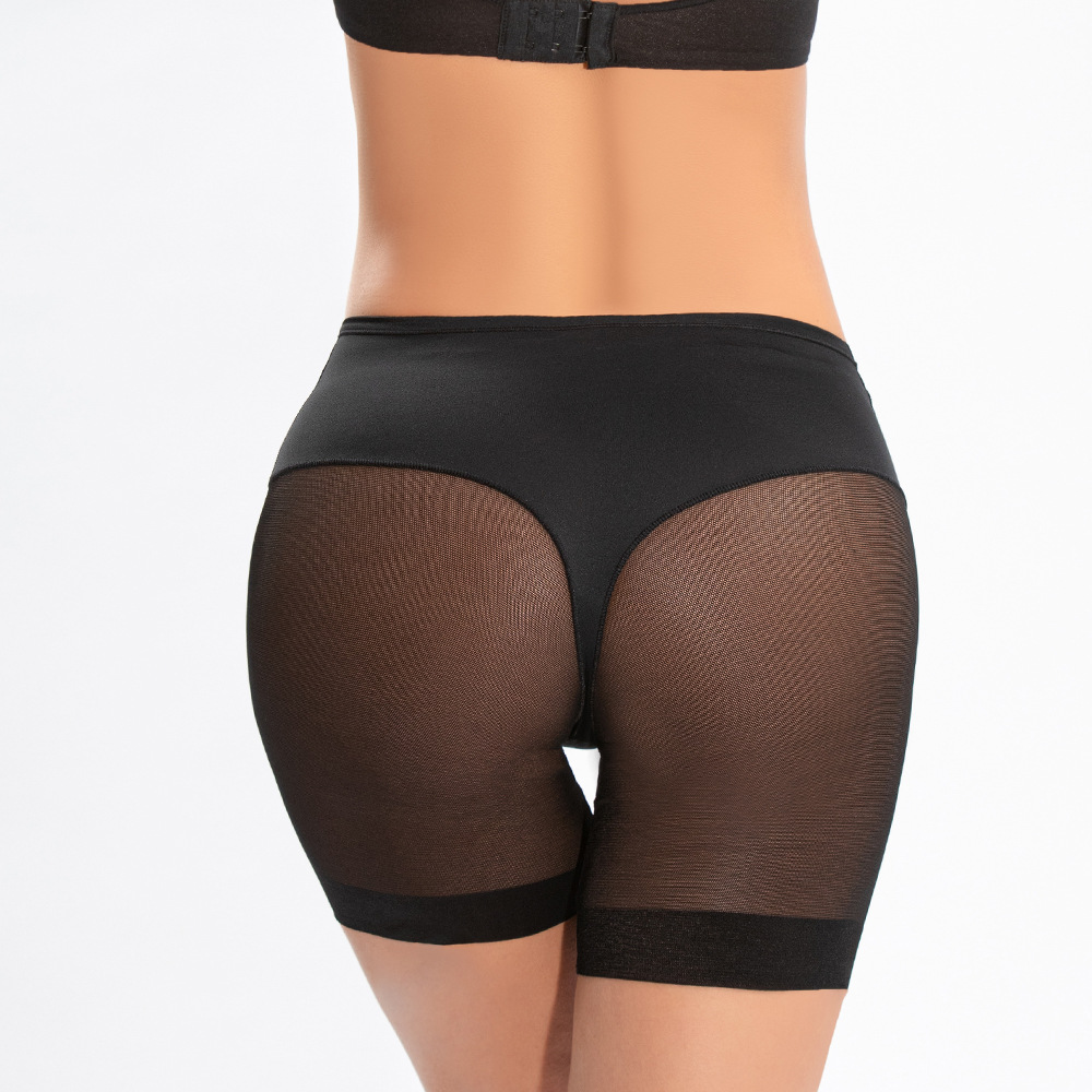 Cross-border exclusivo 4137 mediados de la cintura cuerpo que forma el boxeador calzoncillos de malla de costura corsé vientre contracción cadera levantamiento pantalones de seguridad al por mayor
