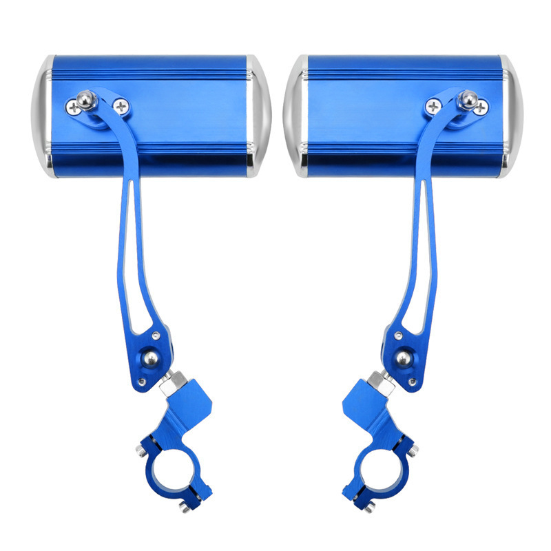 360 grados espejo retrovisor de bicicleta espejo retrovisor de seguridad del coche eléctrico espejo retrovisor cuadrado reflectante de aleación de aluminio