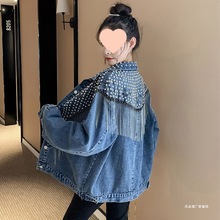 气质重工牛仔外套女2025新款帅气韩版宽松牛仔衣慵懒风女装潮