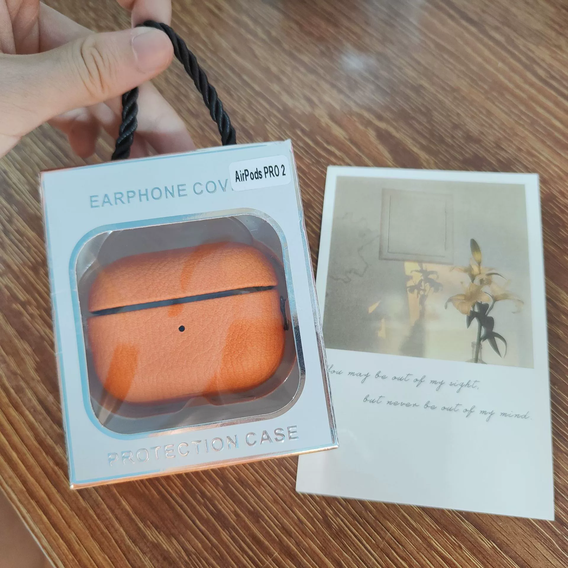 Applicable to AirPodSPro2 lychee headset cover 2 generation 3 generation full -bag leather ear shell Pro soft shell PU leather