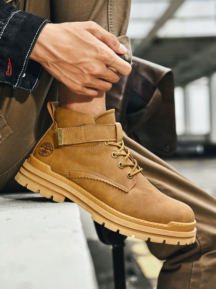 Die neuen Freizeit-Arbeitsschuhe von Zhongbang können nicht in faule große gelbe Stiefel getreten werden_voghion.com
