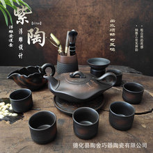 云南建水紫陶壶泡茶壶爱莲壶纯手工家用中式大容量紫砂茶壶单壶