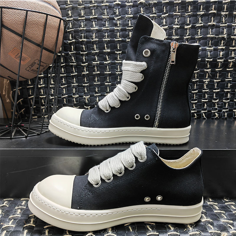 rricowees European and American canvas low-top pumps cloth source wide laces rubber heightened shoes