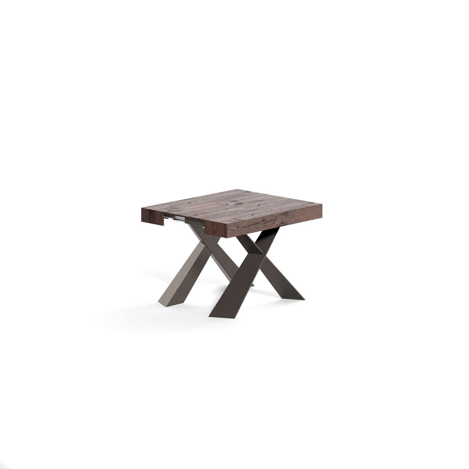 Mesa de comedor multifuncional invisible y plegable pequeño apartamento casa sin espacio mesa de porche telescópica color nogal negro