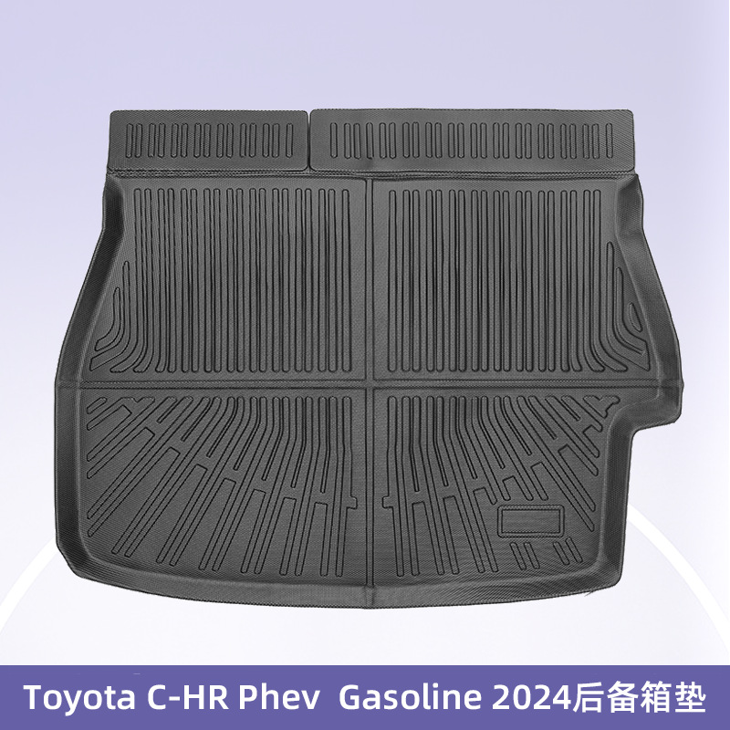 Aplicable a Toyota C-HR Phev 2024 combustible 3D todo el tiempo TPE cojín de respaldo de automóvil