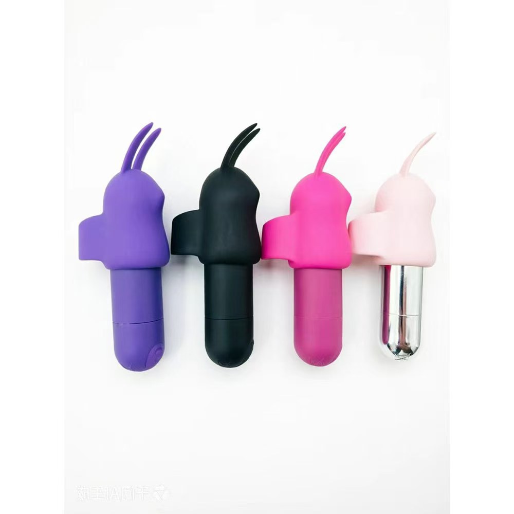 Silicone Rabbit Ear Mini Vibrator, 10-Speed Wireless Charging, Pink — detail image 7