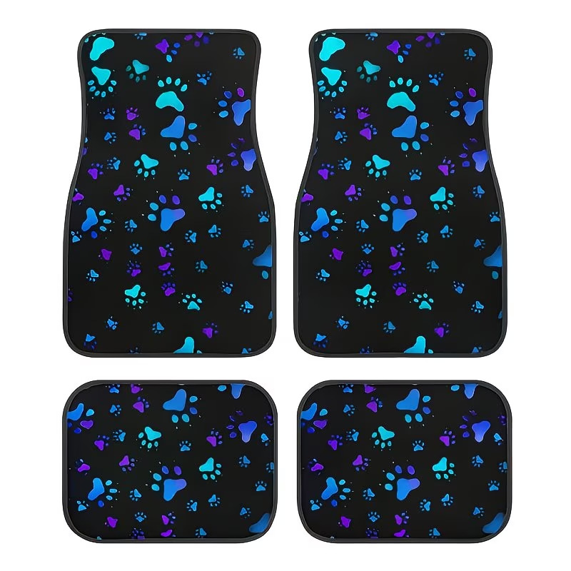 Cross-Border Amazon Temu New Hot-Selling American-Style Car Floor Mats, Dirt-Resistant, Wear-Resistant, Dust-Proof Mats, Four-Piece Set, Dropshipping
