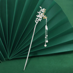 深深的思念|紫藤花流蘇髮簪女古風簪子步搖新中式馬面裙配飾髮飾