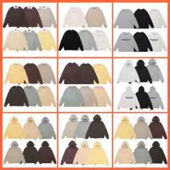 Cross-Border Fog Icon Multi-Thread Label Letter Hooded Sweatshirt High Street Casual Men and Women Couple Hoodie Ins Pants
