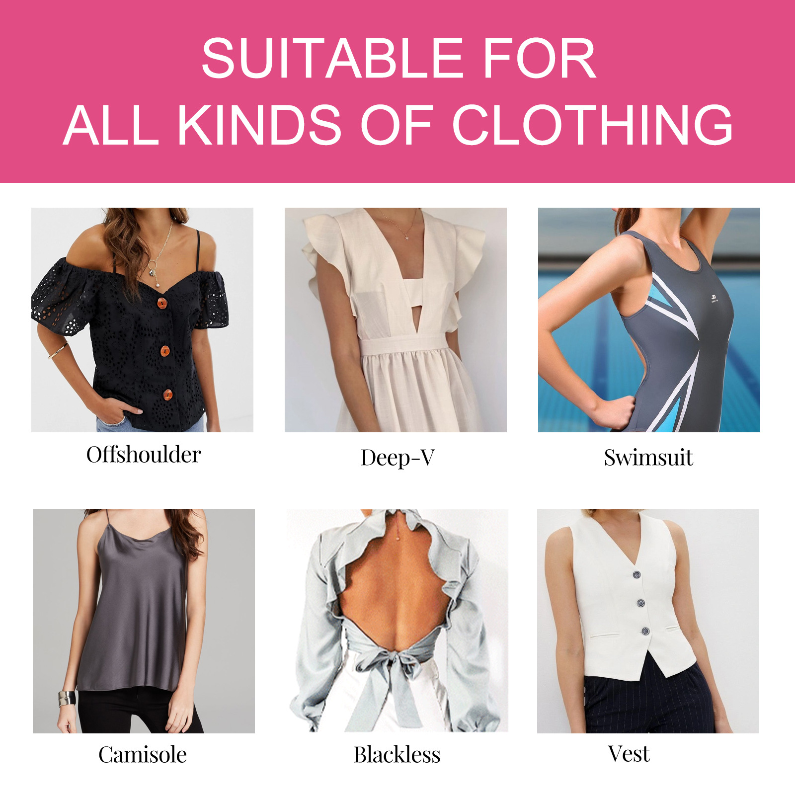 für West&Month unsichtbares Anheben, Anti-Absacken, äußere Ausdehnung und nahtloses Sammeln des elastischen Brustgewebes_voghion.com