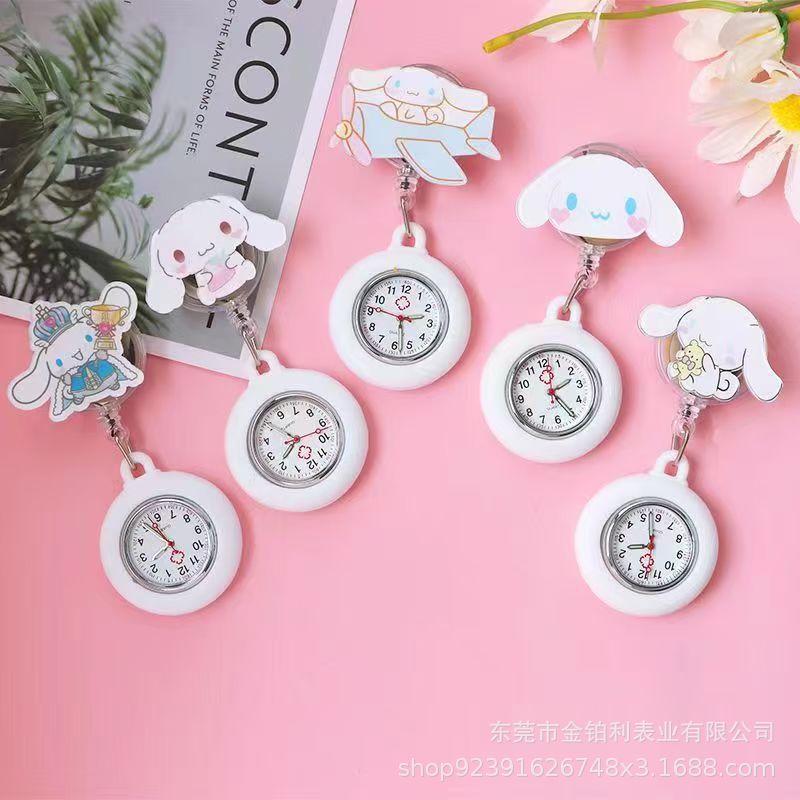 New Cute Cinnamon Dog Nurse Pocket Watch Special Medical Pocket Watch Student Exam Luminous Watch Wholesale