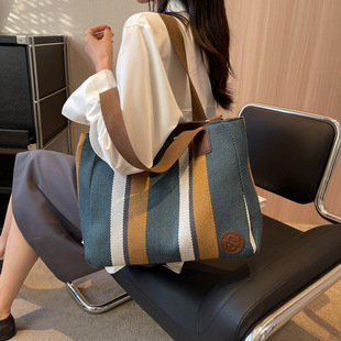 Women's Tote Bag Large Capacity 2024 New Arrival Canvas Handbag Casual Tentist Fashion Mic Bag Single Shoulder Bag