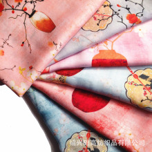 60S人造棉贡缎 真数码印花人棉 时尚棉绸系列 夏凉被童装女装面料