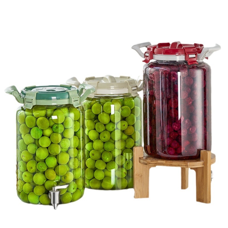 Botella de vino de remojo, recipiente de vidrio, frutas, vinos de frutas, jarras de vinos, botellas de vidrio para uso doméstico