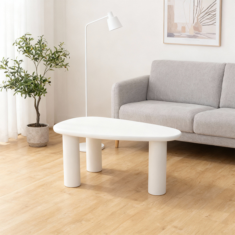 Mesa de comedor de micro cemento diseñador de mesa de café de restaurante, mesa de té de estilo artístico simple, mesa de bar de lujo ligera