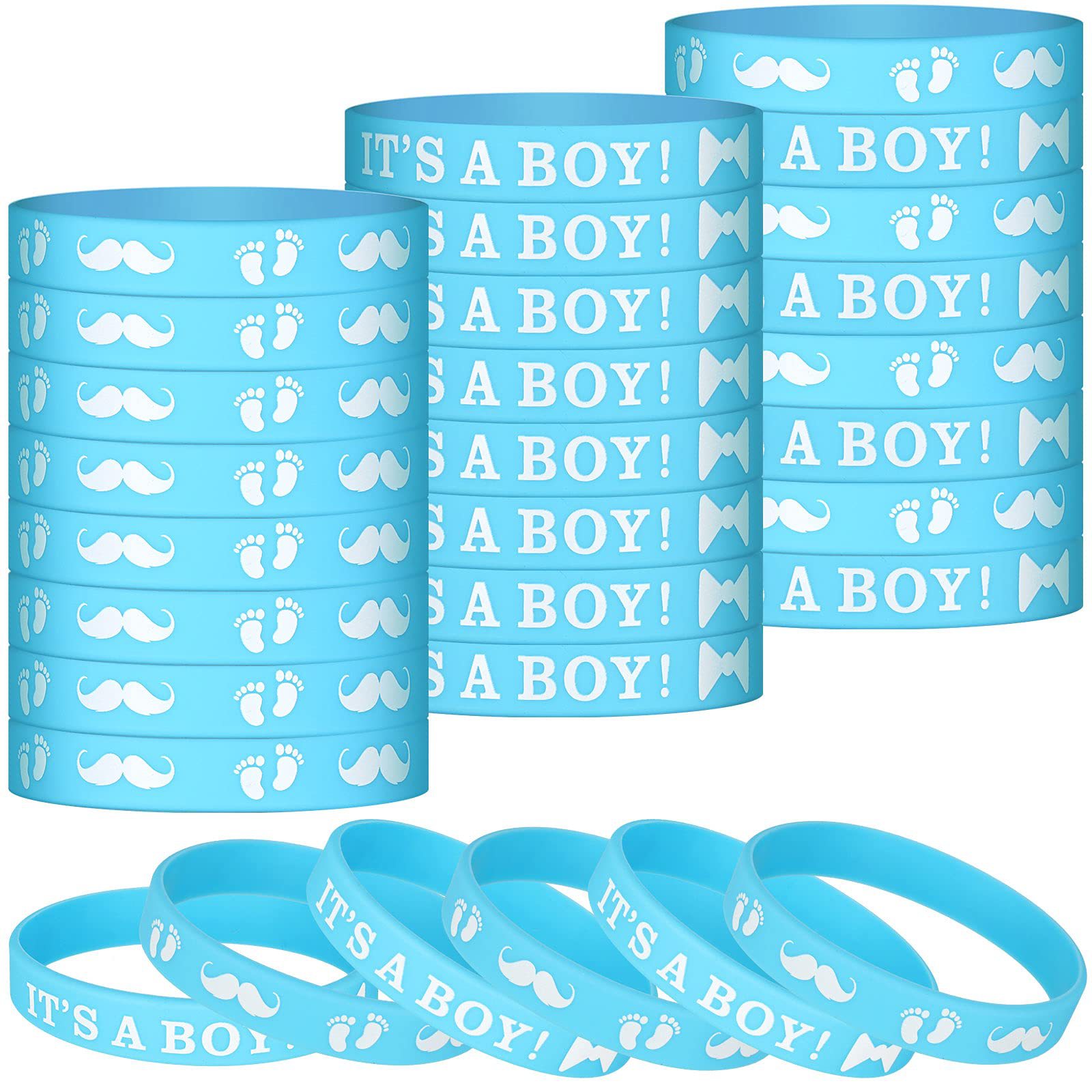 El fabricante hizo la pulsera del silicón que imprime el género masculino y femenino revela la correa de muñeca blanca roja y azul de la mariposa de las huellas de la impresión