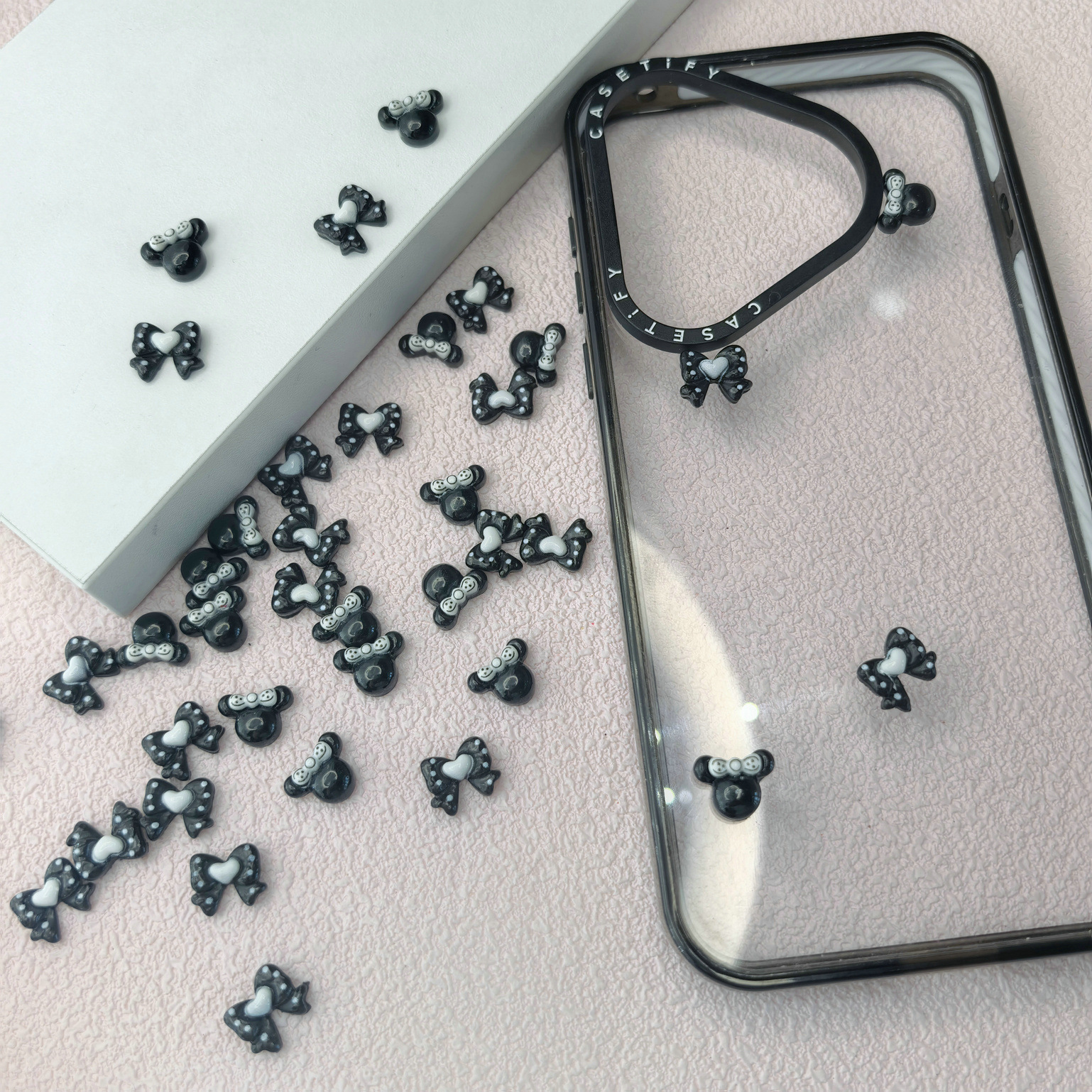 跨境米奇头爱心蝴蝶结美甲饰品批发美国澳洲加拿大韩国欧洲000