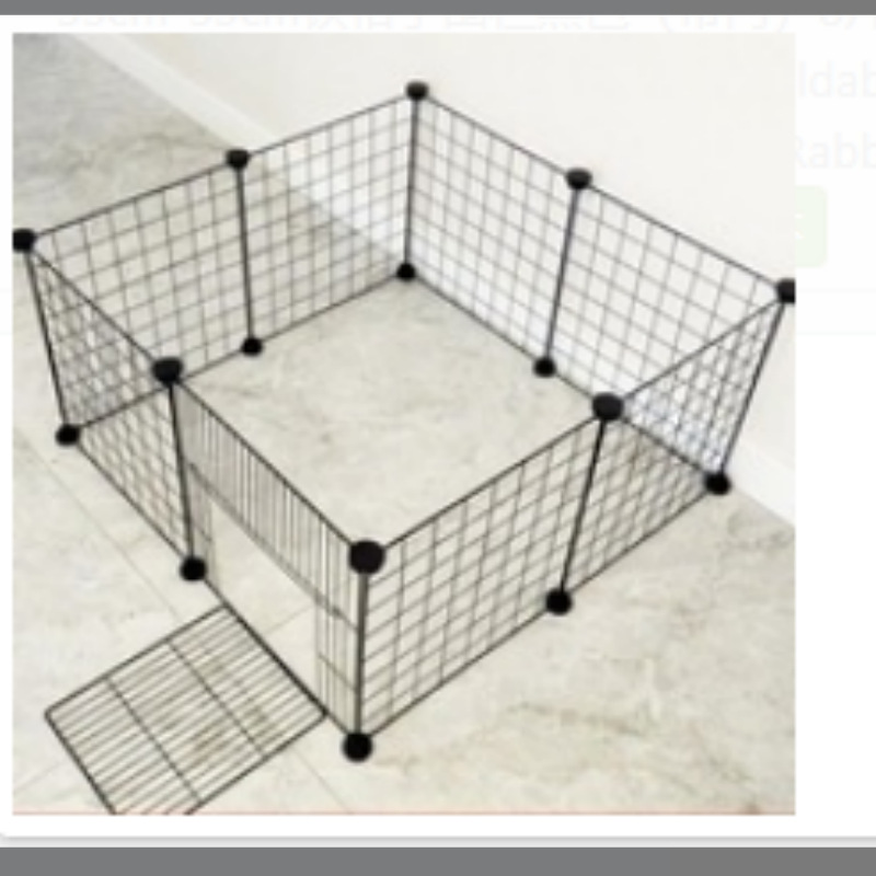 Ligero mascota jaula de hierro multi-funcional valla de montaje Super carga cambiable pequeño mediano perro gato conejo valla