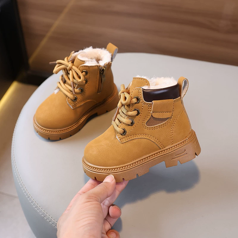 Martens демисезонные детские короткие сапоги для мальчиков ботинки