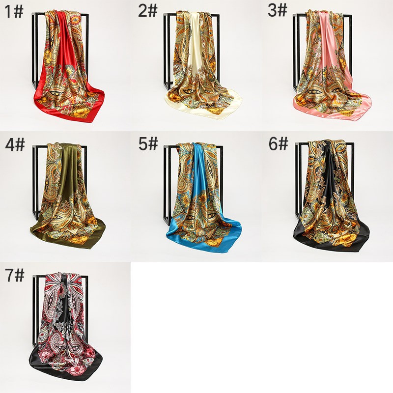 Women's Lady Monogram Polyester Printing Silk Scarf display picture 1