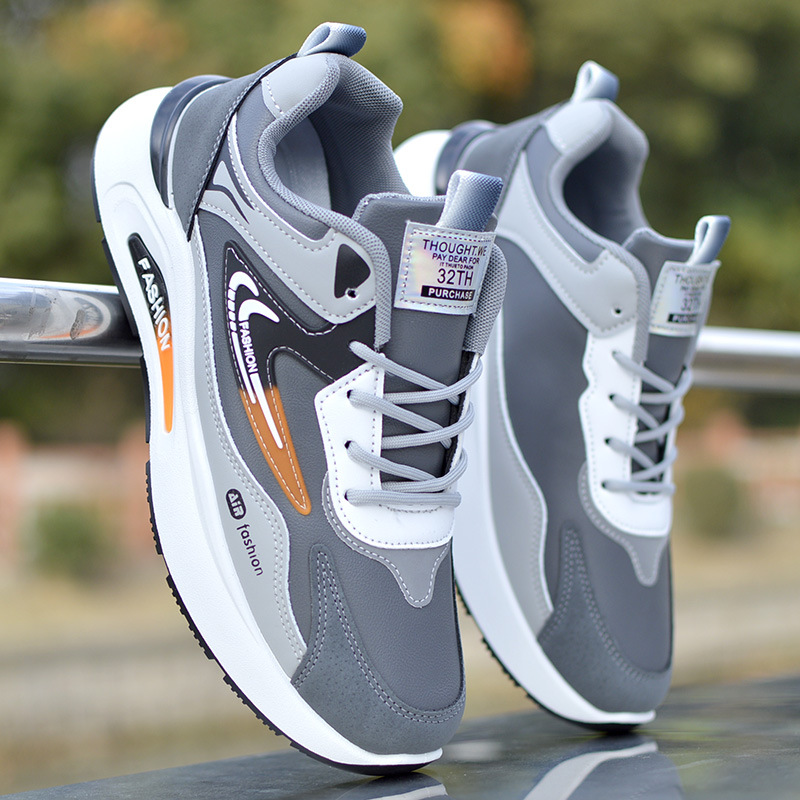 Férfi tavaszi-nyári új sport, vízálló, csúszásgátló futócipő, divatos és sokoldalú apuka cipő_voghion.com