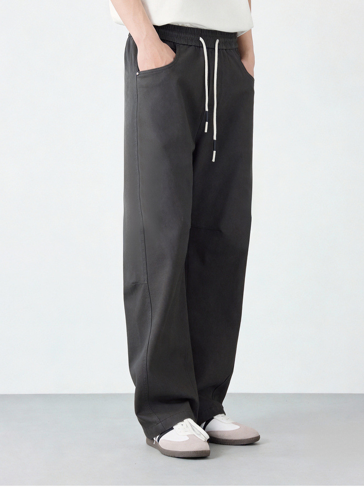 Quần dài nam ống rộng phong cách Mỹ casual — đen chi tiết 31