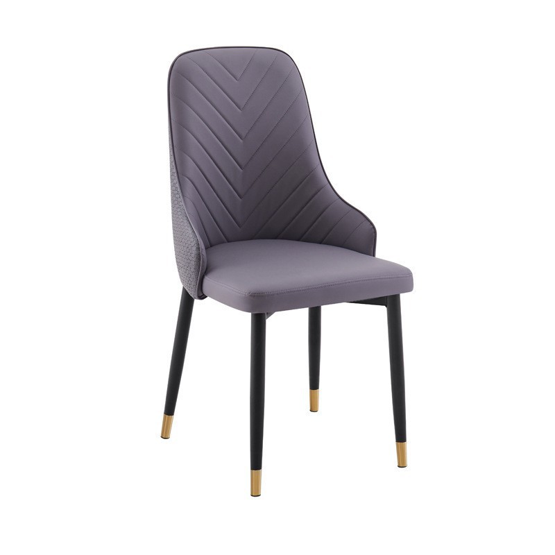 다크 그레이 [골드 다리] 빅 V 체어