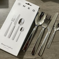 Smgeステンレス高級スプーンデザートスプーン食器洋食ステーキ4点セットステンレス洋食ナイフフォーク食器
