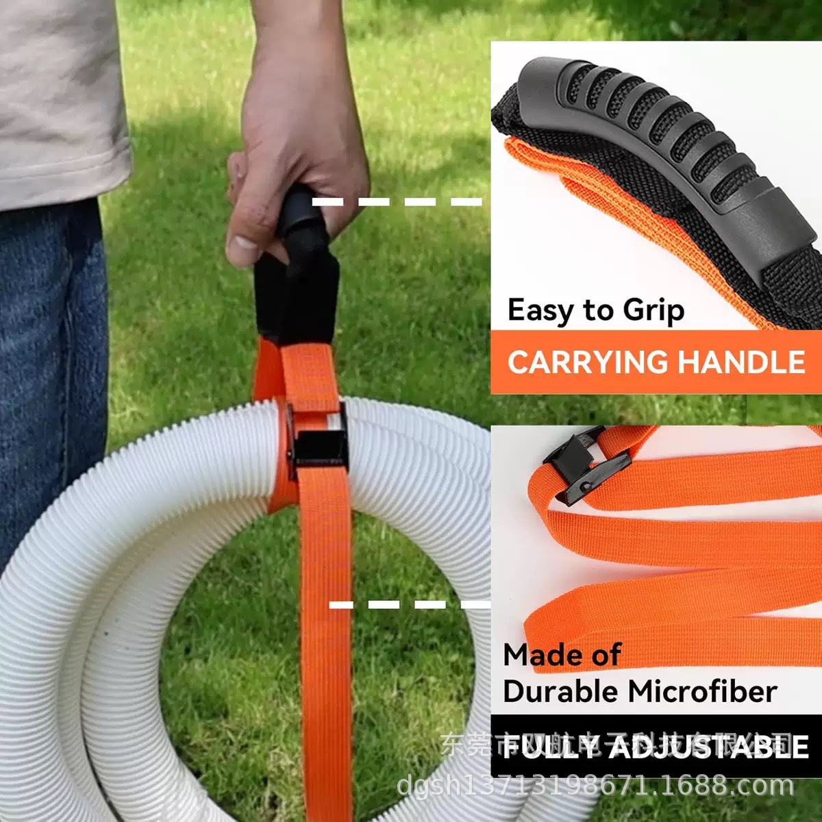 Heavy Duty Storage Strap with Handle Extension Strap for Wire Pool…