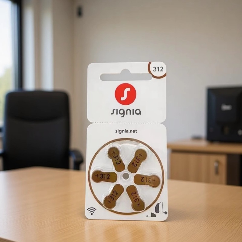 西嘉助听器电池S312/E312/P312纽扣电子PR41德国原装进口1.45V