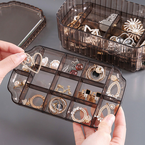 Luxury Accessory Jewelry Box for Necklaces Earrings Rings Dustproof Acrylic Storage Box High-end Jewelry Accessories Container