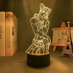 JOJO's Wonderful Adventure Empty Strip Xu Lun Creative Seven-color Touch High Color Value 3d Nightlight Gift