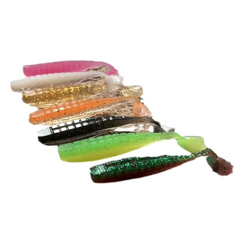 Утка лапа погружная Т-образная приманка мягкая приманка утиный плавник рыба-мандаринка окунь кокнутый рот черная рыба корица приманка для т-хвоста Luya мягкая приманка оптом