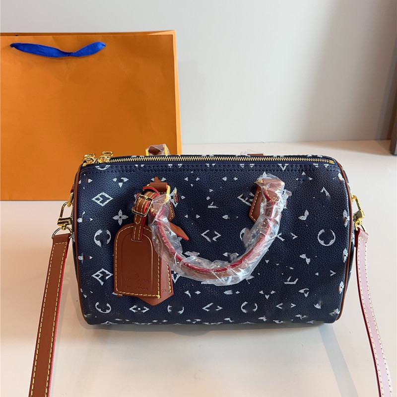 新款真皮女手提包大容量波士顿keepall30枕头包旅行袋单肩斜挎包|undefined