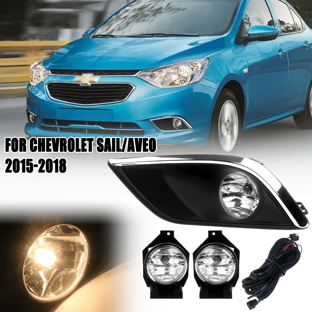 Aplicable a Chevrolet 15 / 16 / 17 / 18 Sail / Aveo Front Fog Lamp Assembly Halogen Day Drive Bar Light image 1
