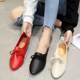 Small Leather Shoes Lace-up Soft Sole Women's Shoes New Pointed Autumn Single-layer Shoes Women's Fashion All-match Student Flat Shoes
