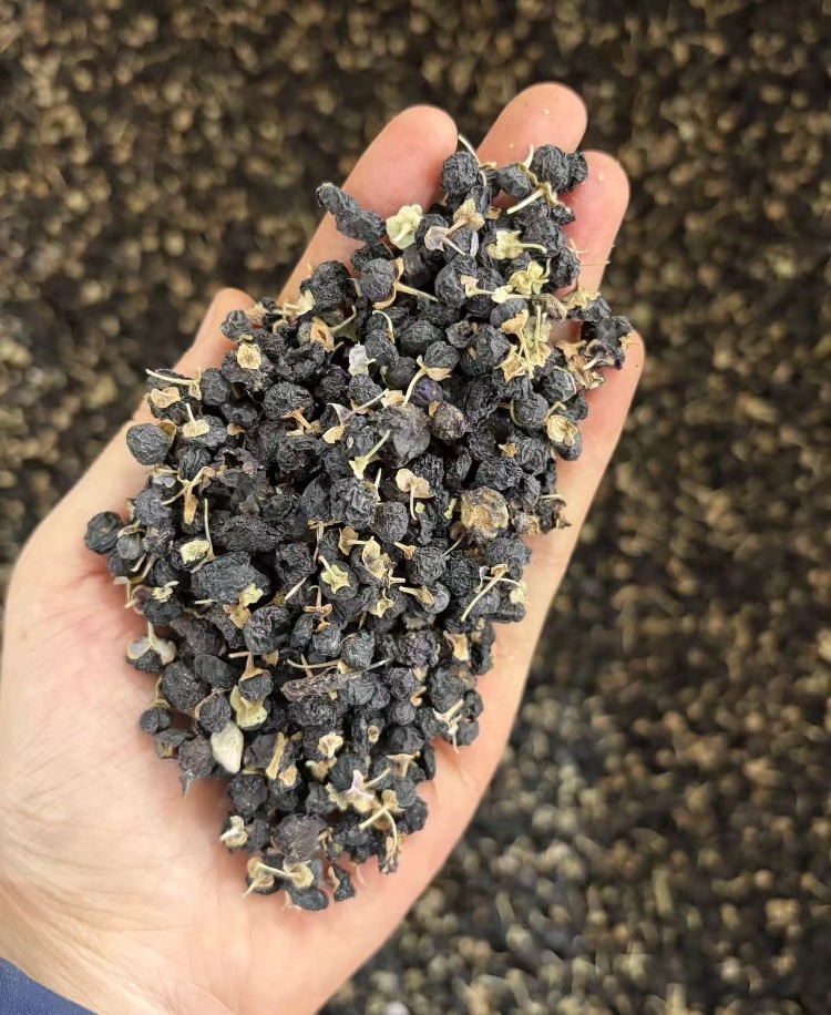 Dried Black Goji Berries Hei Gou Qi Zi Natural Sun Dried Hand Selected Clean No Sand 500g preparation