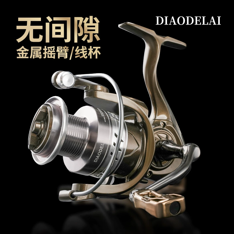 Катушка для рыбалки Diao Delai BM без люфта, полностью металлическая спиннинговая катушка, катушка для морской удочки, дальнобойная кастинговая катушка