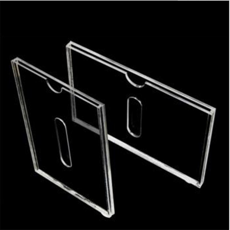 透明双单层亚克力墙盒插槽卡槽插纸盒A6A5A4A3照片插盒56寸加工