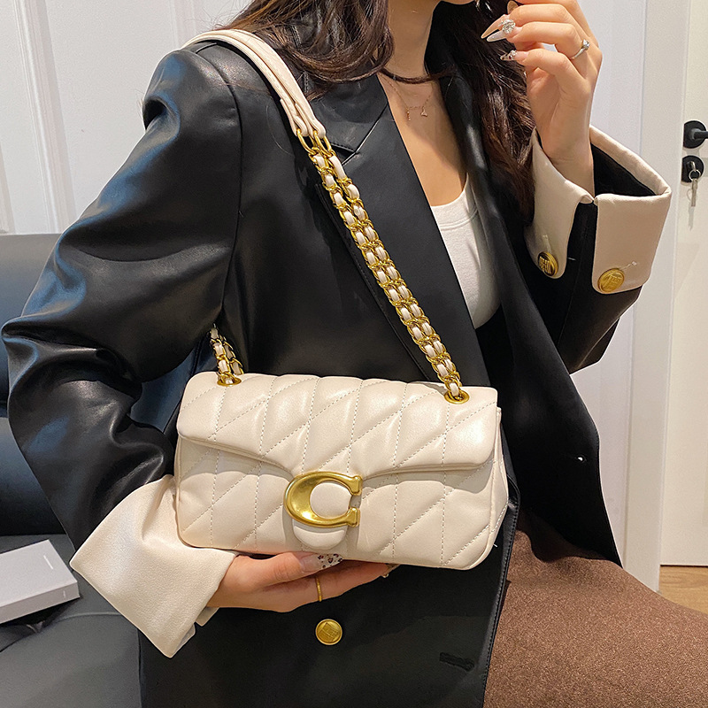 C家菱格绣线包包女2025新款小香风链条包高品质寇家单肩斜跨包女|undefined