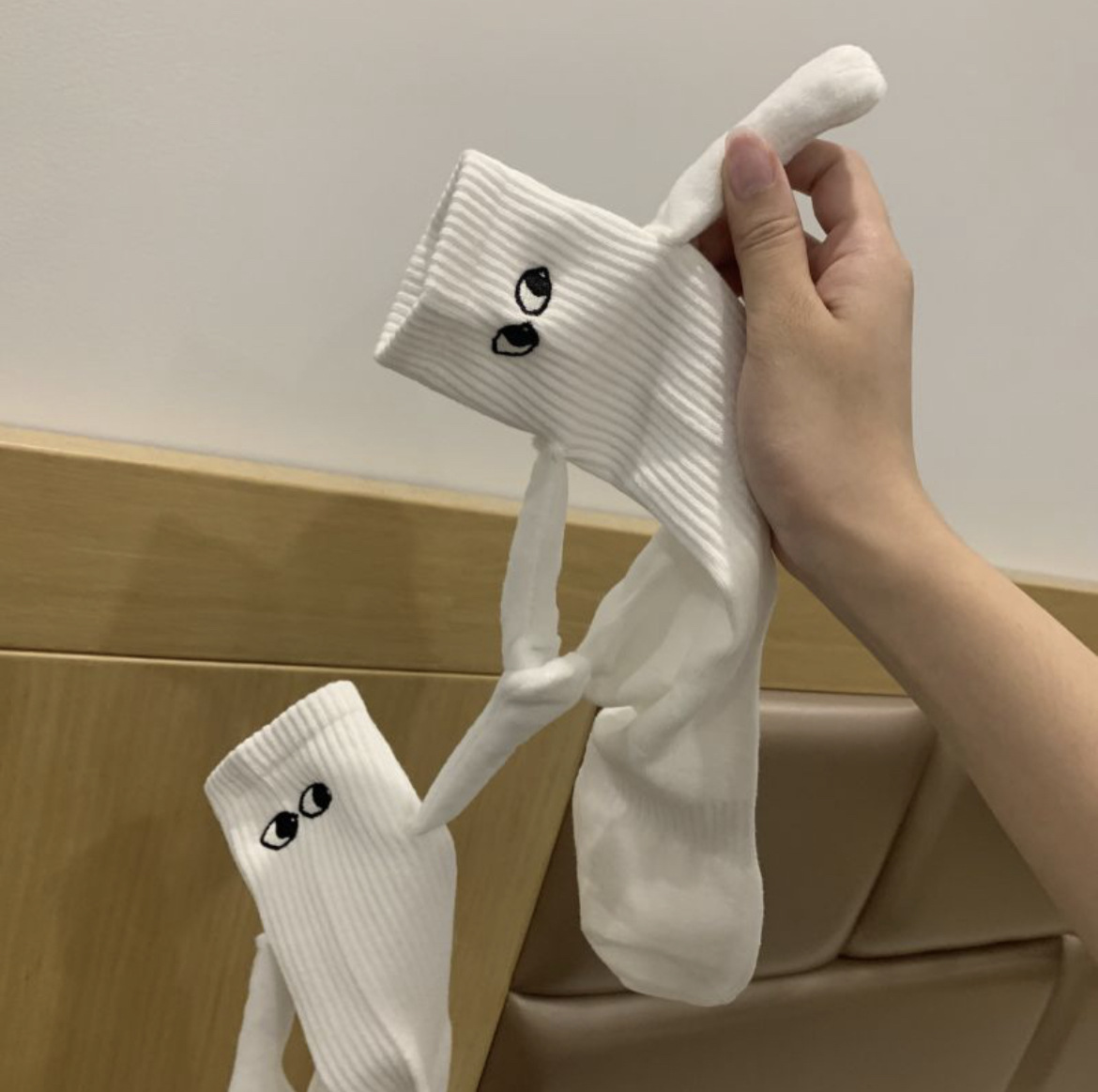 Couple's Socks White