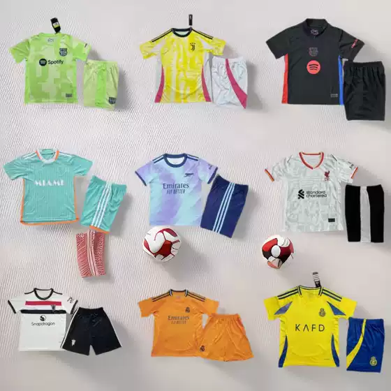 Children's Football Uniform Set, Game Training Team Uniform, Student Adult Short-Sleeved Uniform, Sports Jersey, Fan Version