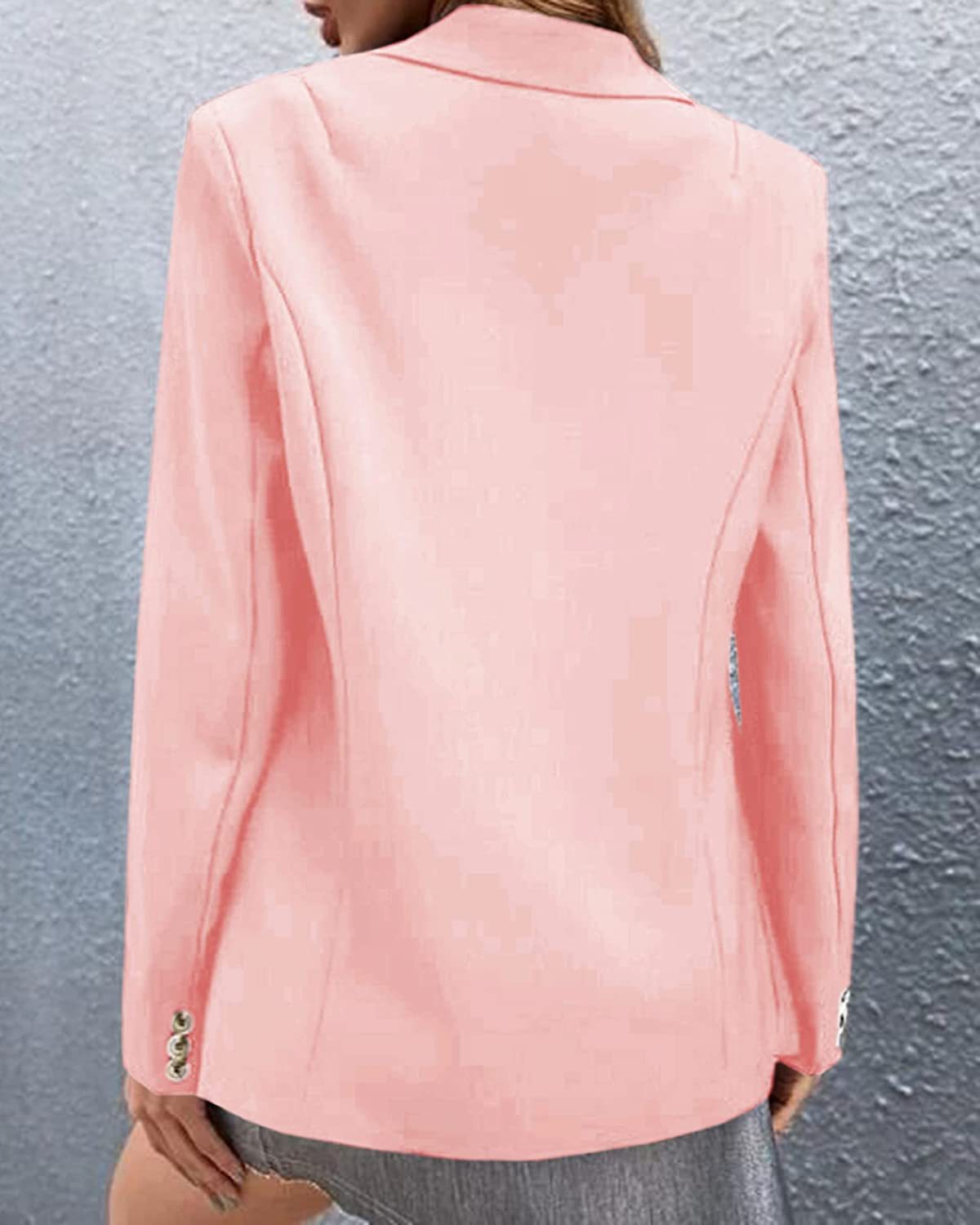 350g Weight Blazer Outerwear Type Long Sleeve Sleeve Length Single Breasted Placket Type Spandex, Polyester Fabric Type Blazer Tops Type Business, Cocktail Party Occasion Turndown Neckline Slim Fit Type Solid Color Pattern Spring, Autumn Season Women's Gender Elegant, Streetwear Style Women's Blazer Long Sleeve Blazers Elegant Streetwear Solid Color 11