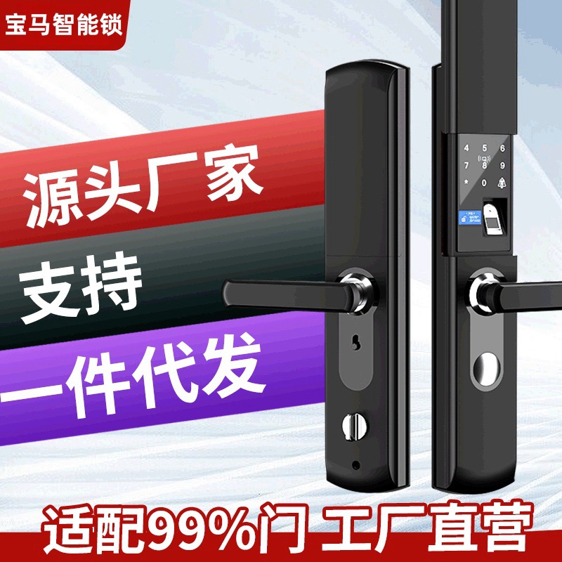 Bmw smart lock S8 one-grip automático 3D reconocimiento facial cerradura de huellas dactilares home visual smart lock source worker