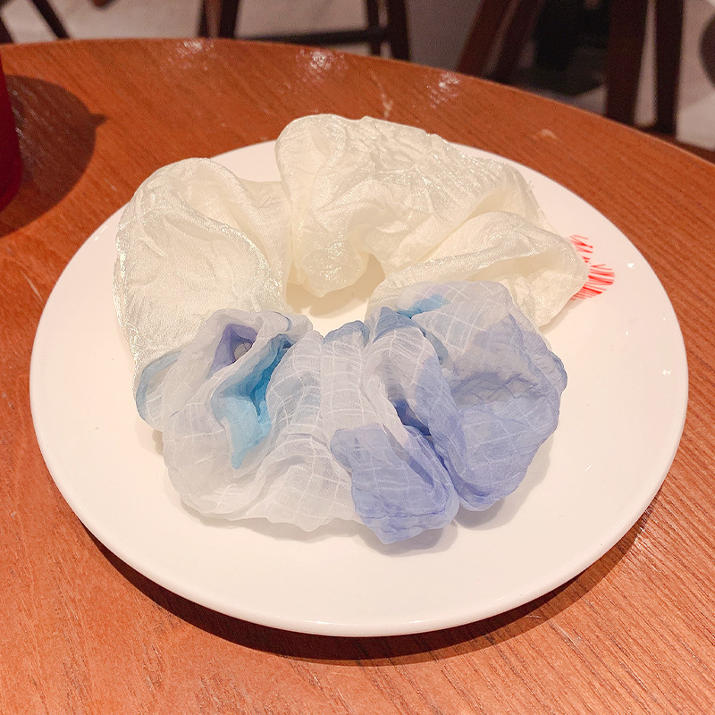 24#숲 스타일 그라데이션 대장 원형 - 흰색과 파란색