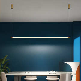 一字长条餐厅吊灯 北欧现代简约创意艺术设计感吧台床头个性灯具